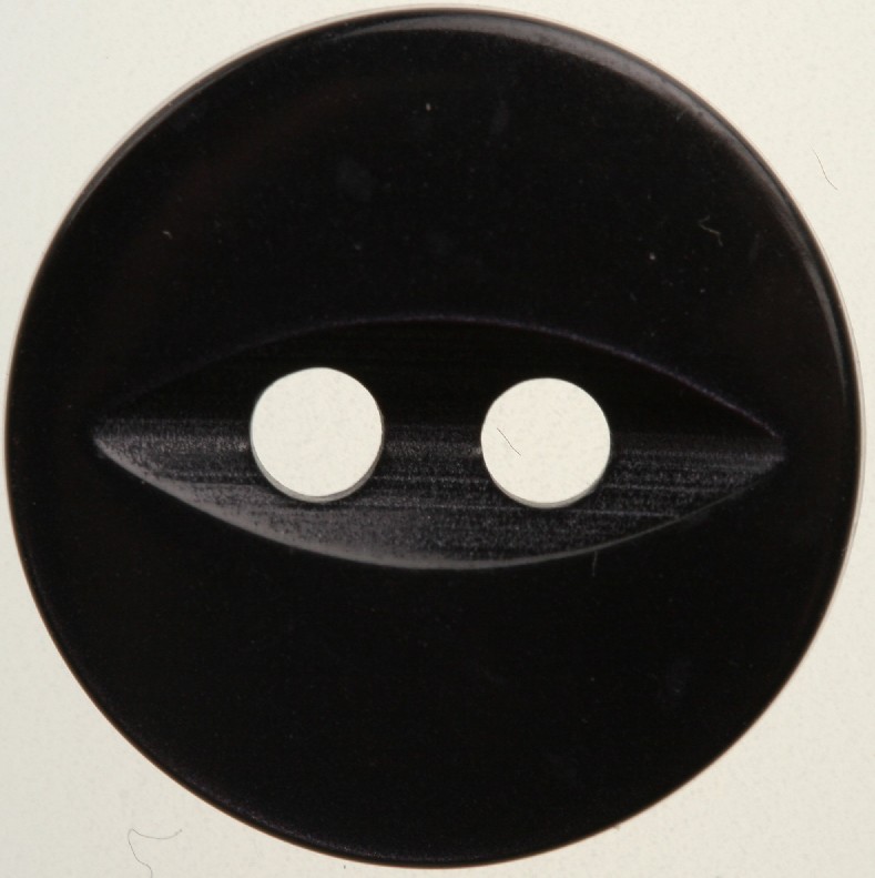 Fisheye Black Button 19mm